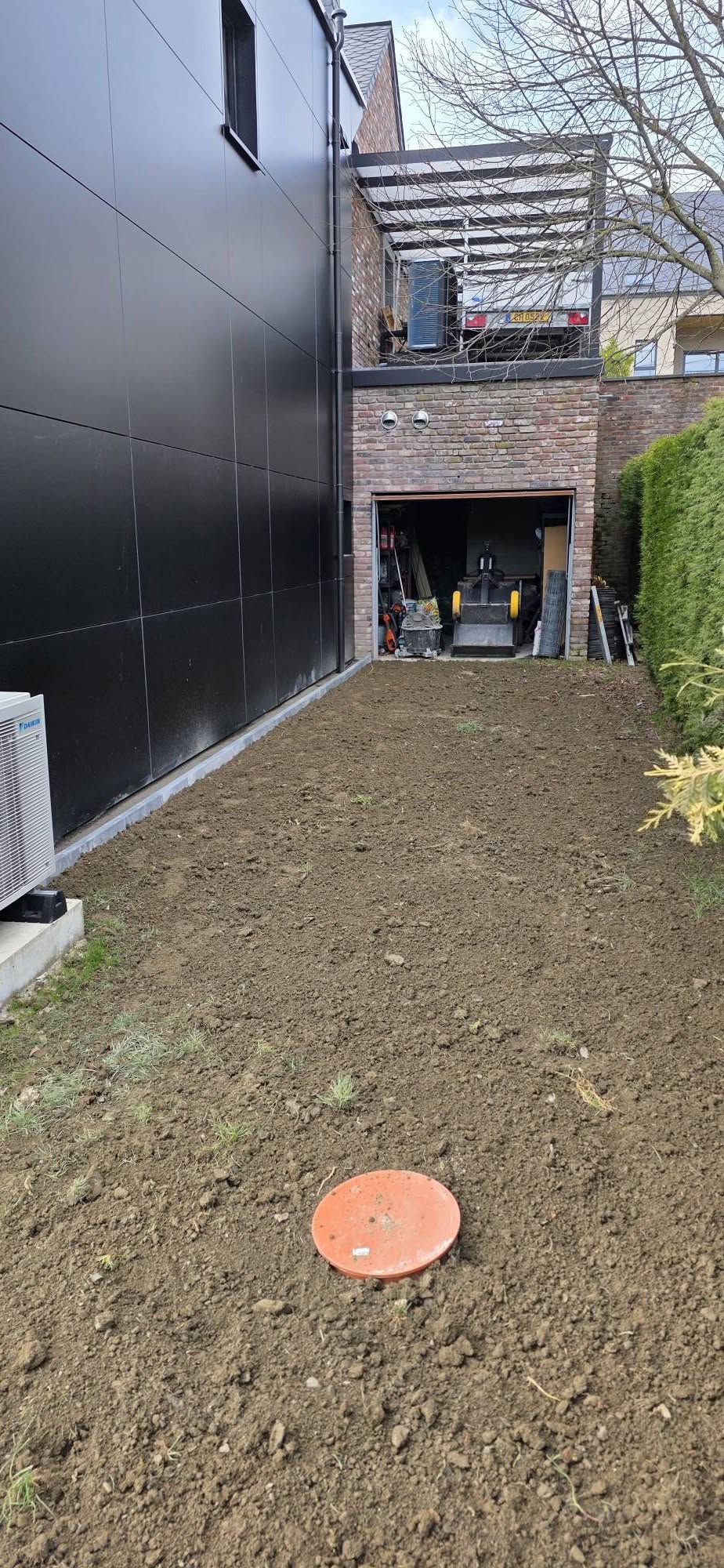 Nivellement jardin - maison moderne