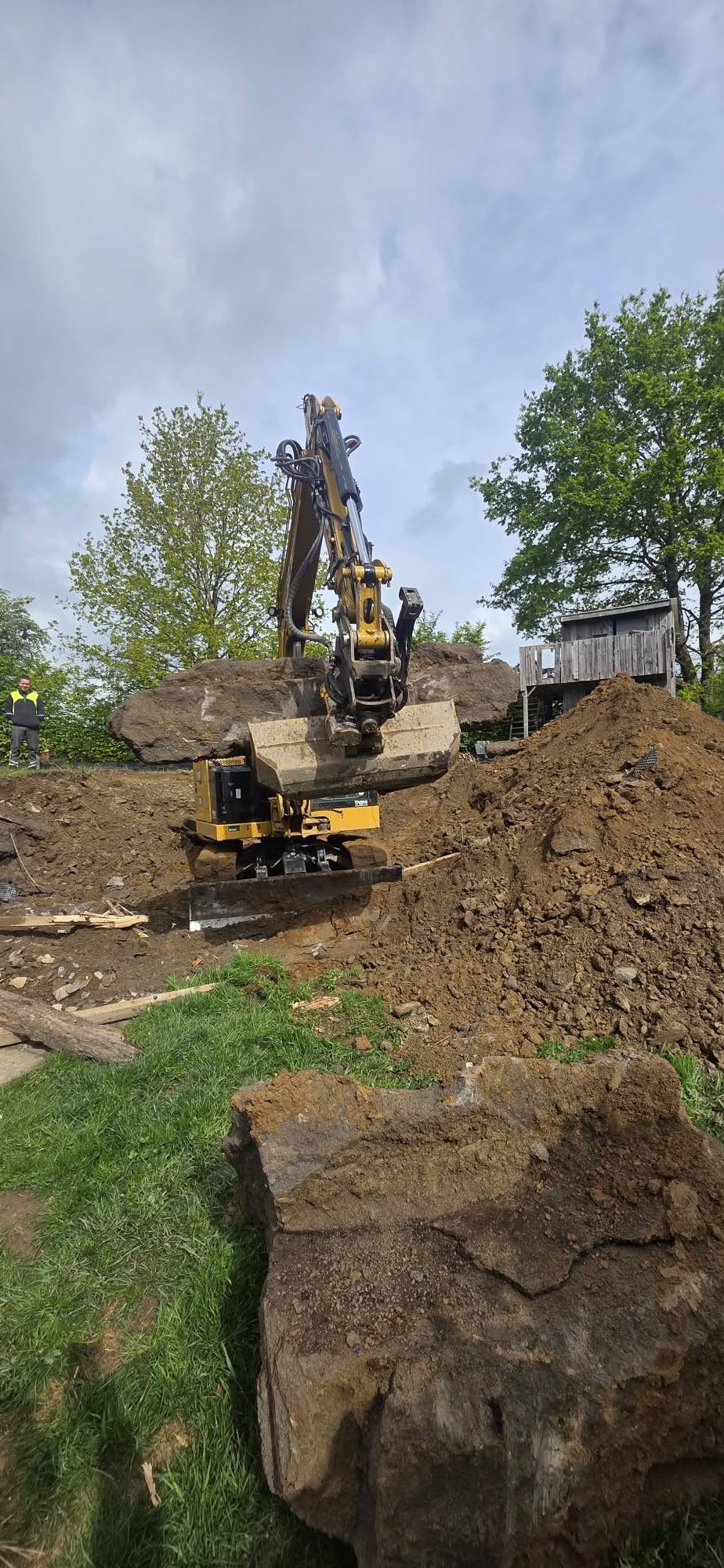 Excavation roche - gros chantier terrassement